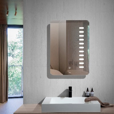 Kinsale Rectangular LED Mirror with Demister Pad & On/Off Touch Sensor - Bathrooms