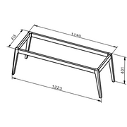 Kompass Oak Floor Standing Leg Set - All Sizes - Bathrooms