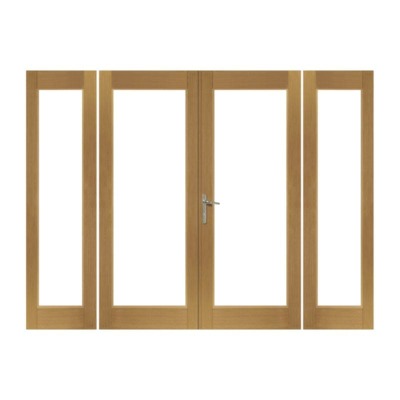 La Porte Pre-Finished Sidelight for External Oak French Doors 1953 x 590mm - Hardware > Building Materials > Doors