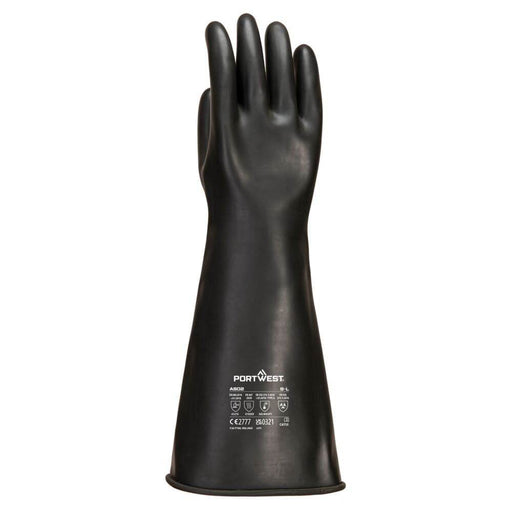 Portwest A802 Heavyweight Latex Rubber Gauntlet - GAUNTLET GLOVES