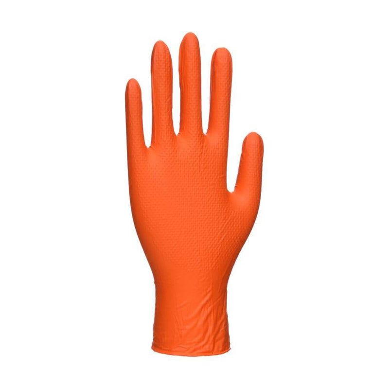 Portwest A930 Orange HD Disposable Glove (Pk100) - DISPOSABLE GLOVES