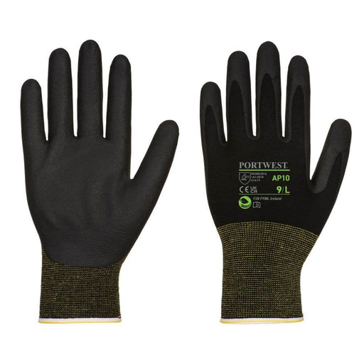Portwest AP10 NPR15 Foam Nitrile Bamboo Glove (Pk12) - GENERAL HANDLING GLOVES