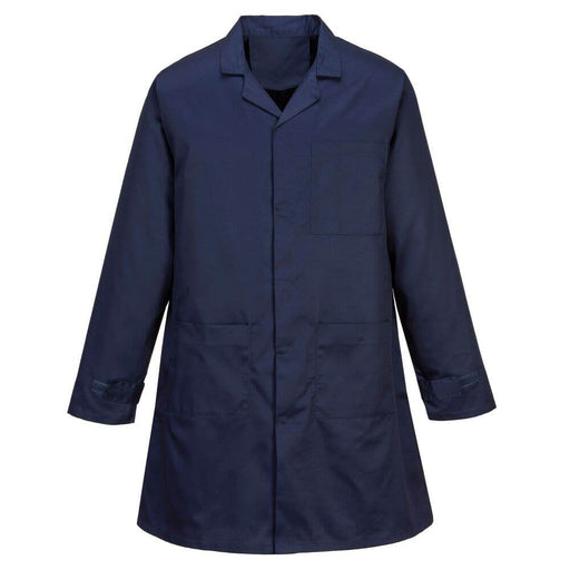Portwest AS10 Anti-Static ESD Coat Navy XL - Apparel & Accessories > Clothing > Outerwear > Coats & Jackets SALE JACKETS