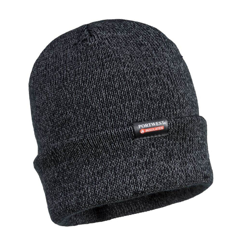 Portwest B026 Insulated Reflective Knit Beanie - HEADWEAR