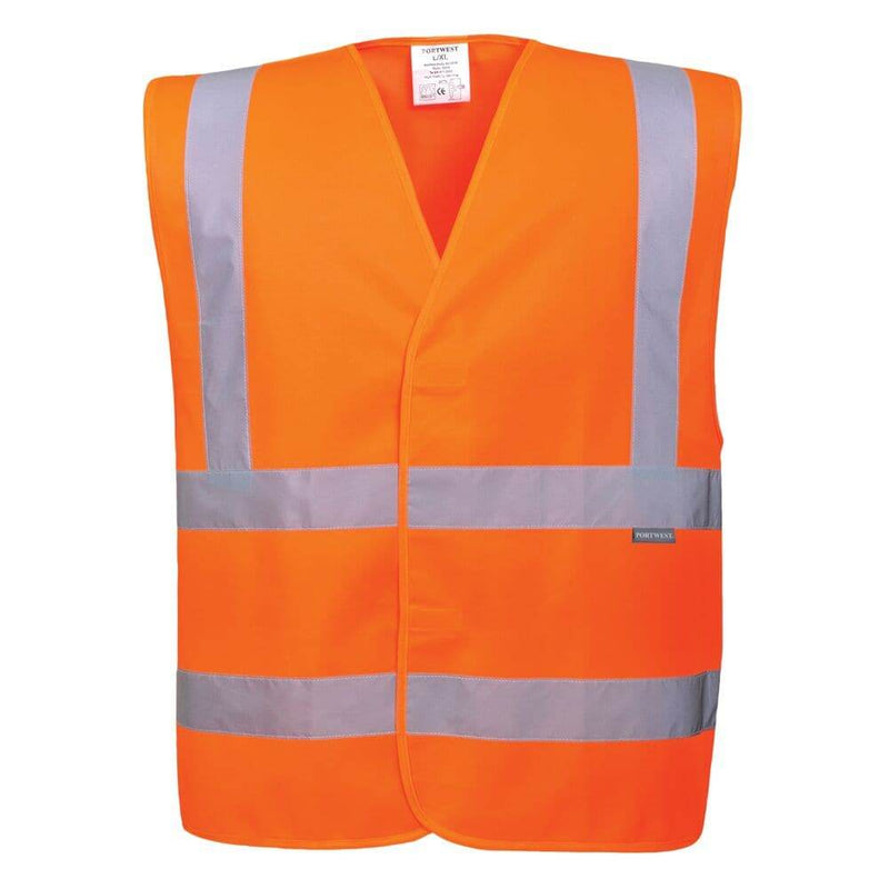PORTWEST C470 HI-VIS BAND AND BRACE VEST - SAFETY VESTS
