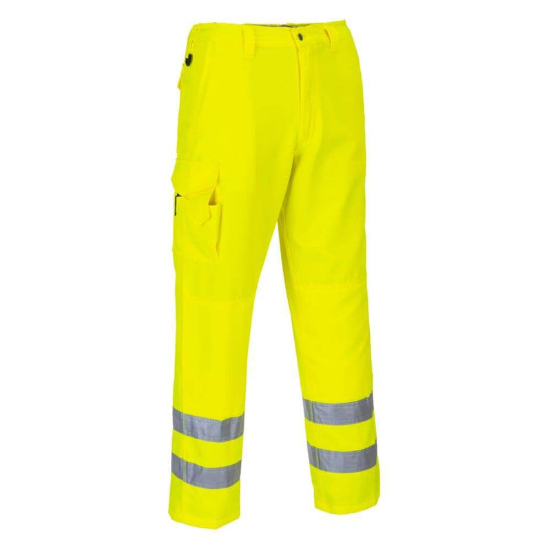 Portwest E046 Hi-Vis Work Trousers - HI-VIS TROUSERS