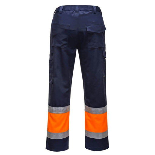 Portwest E049 Hi-Vis Contrast Class 1 Service Trousers - HI-VIS TROUSERS