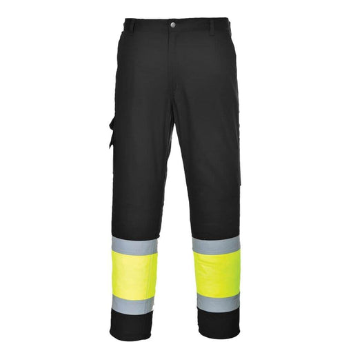 Portwest E049 Hi-Vis Contrast Class 1 Service Trousers - HI-VIS TROUSERS