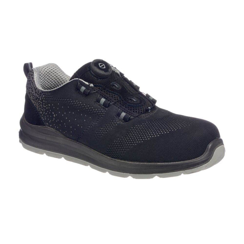 PORTWEST FT08 COMPOSITELITE WIRE LACE SAFETY TRAINER KNIT S1P - SAFETY TRAINERS