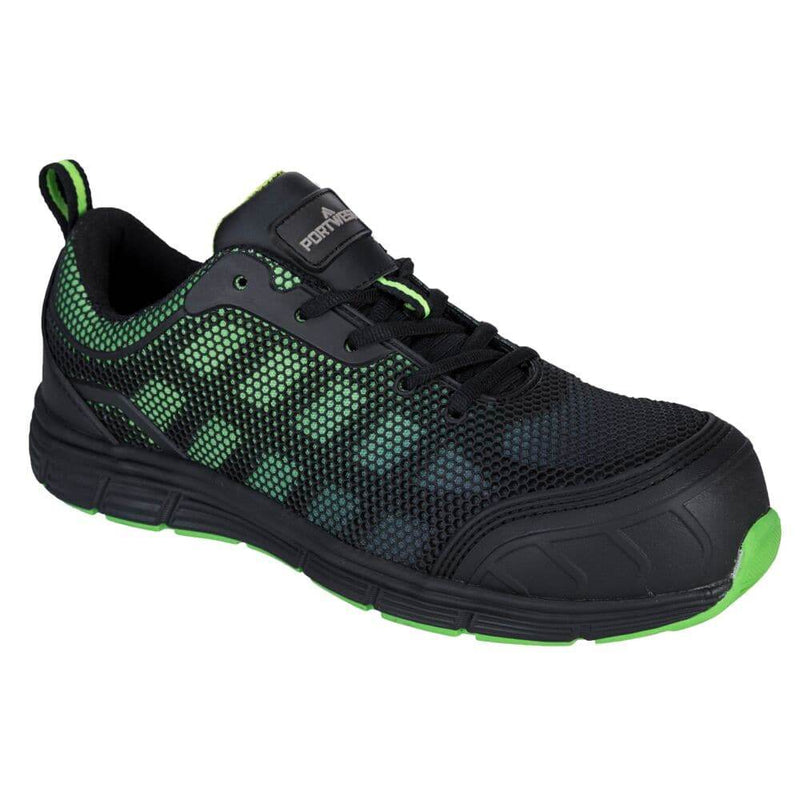 PORTWEST FT35 COMPOSITE TEXTILE TRAINER S1PS FO SR - SAFETY TRAINERS