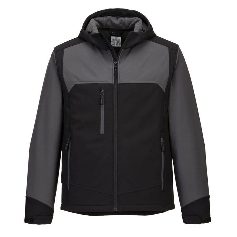 PORTWEST KX362 KX3 HOODED SOFTSHELL (3L) - SOFTSHELL JACKETS
