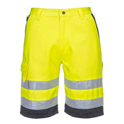 PORTWEST L043 HI-VIS LIGHTWEIGHT POLYCOTTON SHORTS - HI-VIS SHORTS