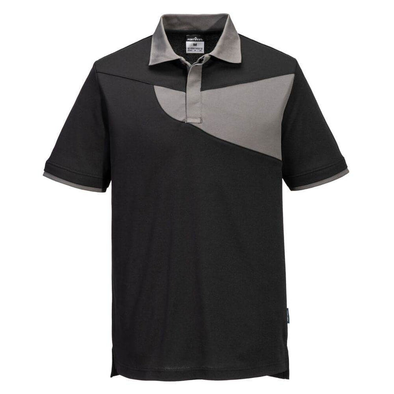 PORTWEST PW210 PW2 COTTON COMFORT POLO SHIRT S/S - POLO SHIRTS