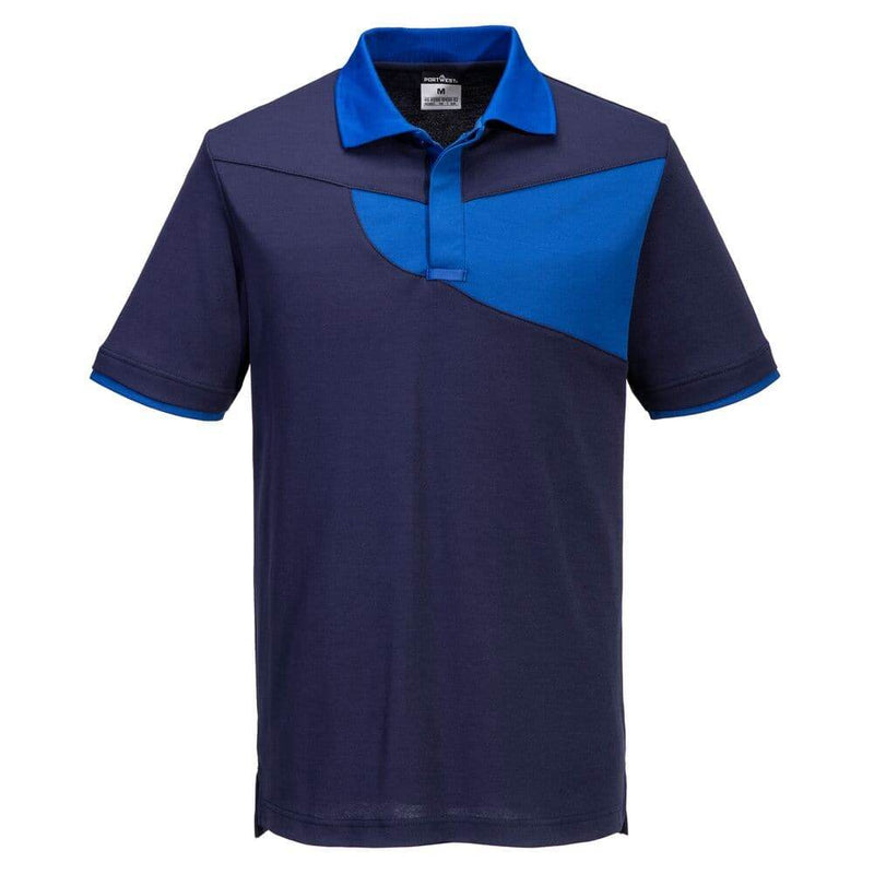 PORTWEST PW210 PW2 COTTON COMFORT POLO SHIRT S/S - POLO SHIRTS