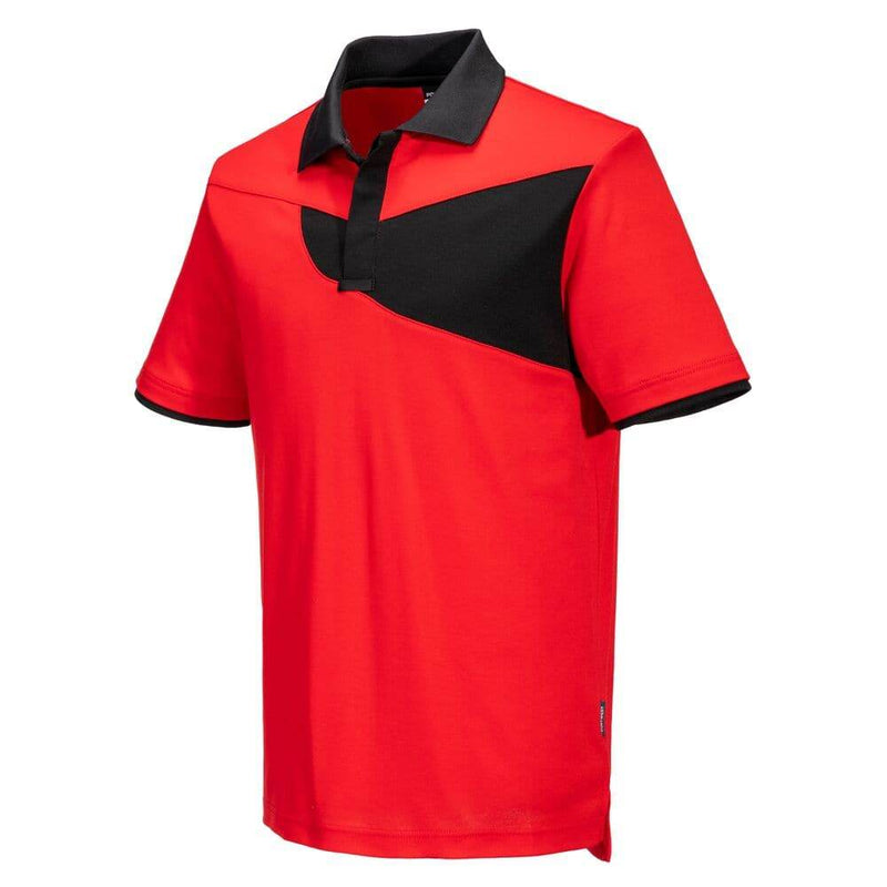 PORTWEST PW210 PW2 COTTON COMFORT POLO SHIRT S/S - POLO SHIRTS