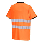 PORTWEST PW213 PW2 HI-VIS COTTON COMFORT T-SHIRT S/S - HI-VIS T-SHIRTS