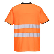 PORTWEST PW213 PW2 HI-VIS COTTON COMFORT T-SHIRT S/S - HI-VIS T-SHIRTS