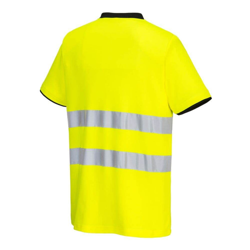 PORTWEST PW213 PW2 HI-VIS COTTON COMFORT T-SHIRT S/S - HI-VIS T-SHIRTS