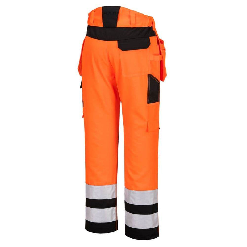 PORTWEST PW242 PW2 HI-VIS HOLSTER POCKET TROUSERS - HI-VIS TROUSERS