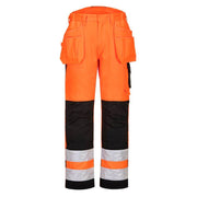 PORTWEST PW242 PW2 HI-VIS HOLSTER POCKET TROUSERS - HI-VIS TROUSERS
