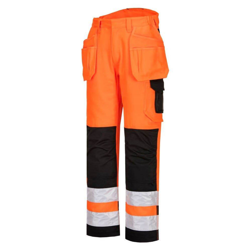 PORTWEST PW242 PW2 HI-VIS HOLSTER POCKET TROUSERS - HI-VIS TROUSERS