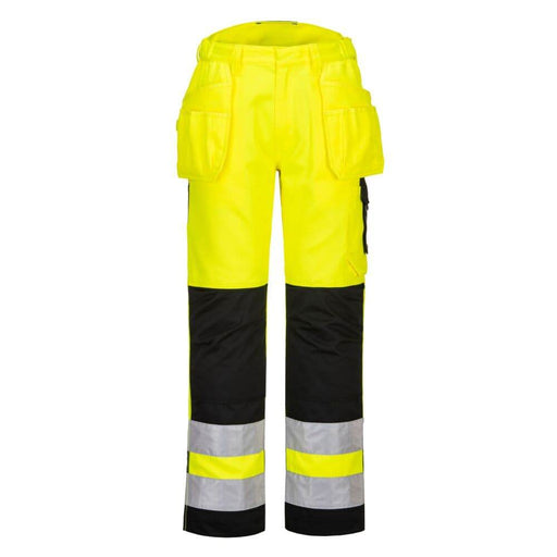 PORTWEST PW242 PW2 HI-VIS HOLSTER POCKET TROUSERS - HI-VIS TROUSERS