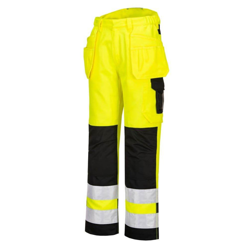 PORTWEST PW242 PW2 HI-VIS HOLSTER POCKET TROUSERS - HI-VIS TROUSERS