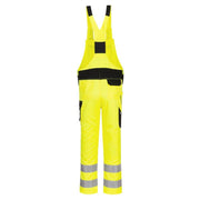 PORTWEST PW244 PW2 HI-VIS BIB AND BRACE - HI-VIS OVERALLS