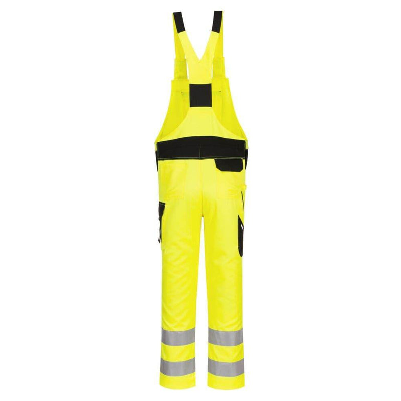 PORTWEST PW244 PW2 HI-VIS BIB AND BRACE - HI-VIS OVERALLS