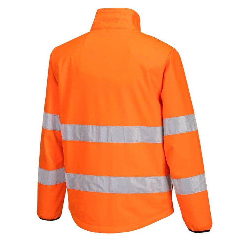 PORTWEST PW275 HI-VIS SOFTSHELL JACKET (2L) - HI-VIS JACKETS & COATS