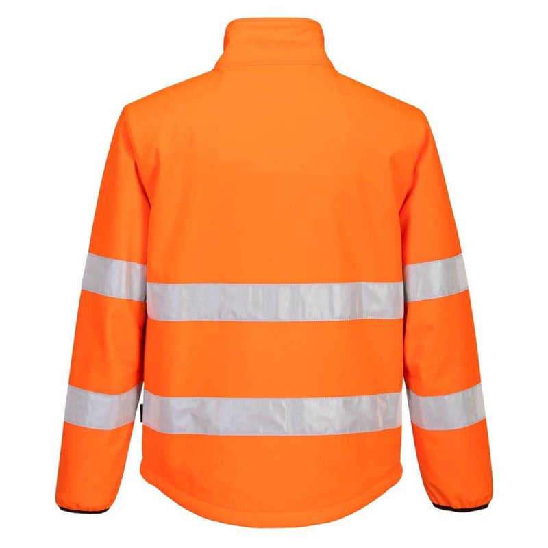 PORTWEST PW275 HI-VIS SOFTSHELL JACKET (2L) - HI-VIS JACKETS & COATS