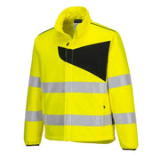 PORTWEST PW275 HI-VIS SOFTSHELL JACKET (2L) - HI-VIS JACKETS & COATS