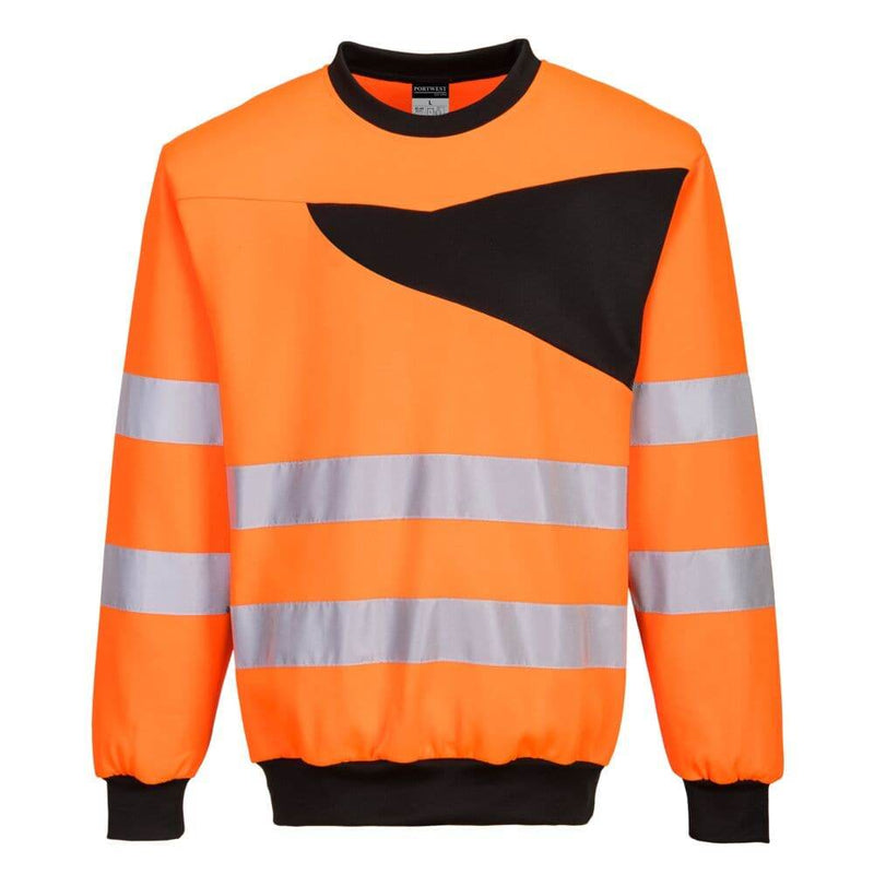PORTWEST PW277 PW2 HI-VIS SWEATSHIRT - HI-VIS SWEATSHIRTS & HOODIES