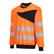 PORTWEST PW277 PW2 HI-VIS SWEATSHIRT - HI-VIS SWEATSHIRTS & HOODIES