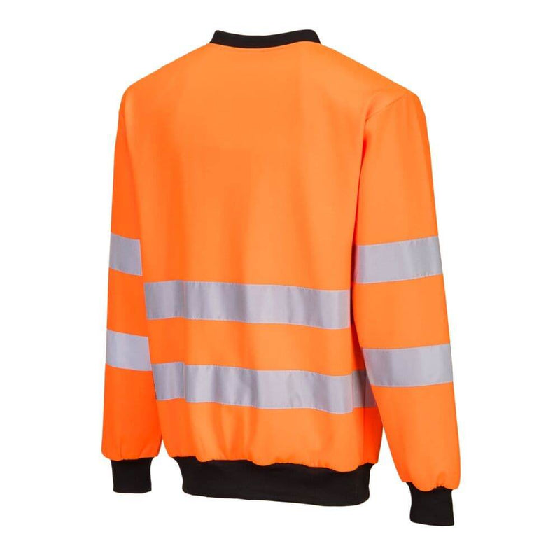 PORTWEST PW277 PW2 HI-VIS SWEATSHIRT - HI-VIS SWEATSHIRTS & HOODIES
