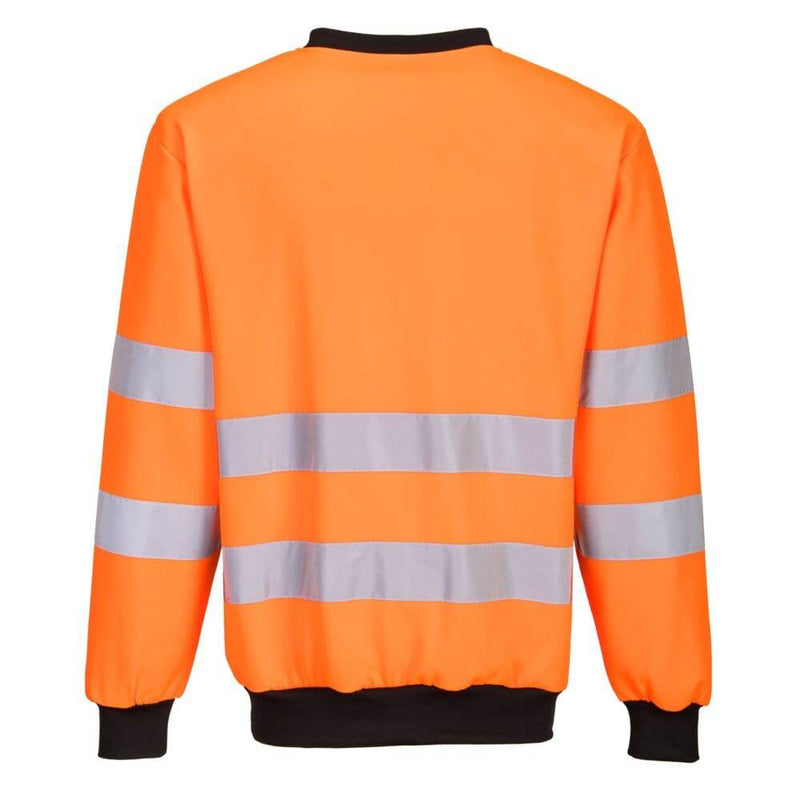PORTWEST PW277 PW2 HI-VIS SWEATSHIRT - HI-VIS SWEATSHIRTS & HOODIES