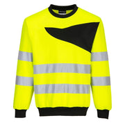 PORTWEST PW277 PW2 HI-VIS SWEATSHIRT - HI-VIS SWEATSHIRTS & HOODIES