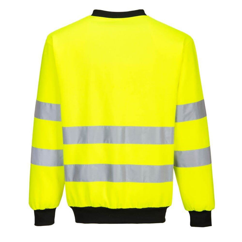 PORTWEST PW277 PW2 HI-VIS SWEATSHIRT - HI-VIS SWEATSHIRTS & HOODIES