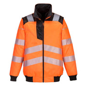 PORTWEST PW302 PW3 HI-VIS 3-IN-1 PILOT JACKET - HI-VIS JACKETS & COATS