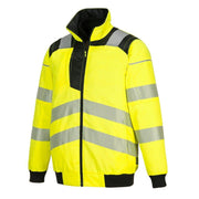PORTWEST PW302 PW3 HI-VIS 3-IN-1 PILOT JACKET - HI-VIS JACKETS & COATS