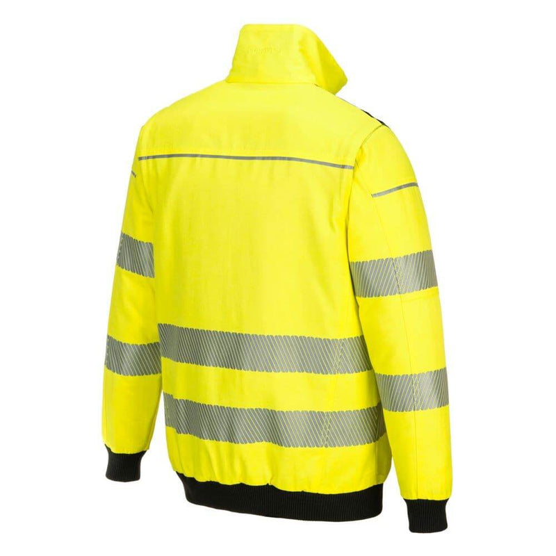 PORTWEST PW302 PW3 HI-VIS 3-IN-1 PILOT JACKET - HI-VIS JACKETS & COATS