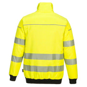 PORTWEST PW302 PW3 HI-VIS 3-IN-1 PILOT JACKET - HI-VIS JACKETS & COATS