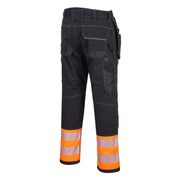 PORTWEST PW307 PW3 HI-VIS CLASS 1 HOLSTER POCKET TROUSERS - HI-VIS TROUSERS