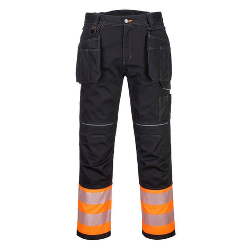 PORTWEST PW307 PW3 HI-VIS CLASS 1 HOLSTER POCKET TROUSERS - HI-VIS TROUSERS