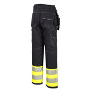 PORTWEST PW307 PW3 HI-VIS CLASS 1 HOLSTER POCKET TROUSERS - HI-VIS TROUSERS