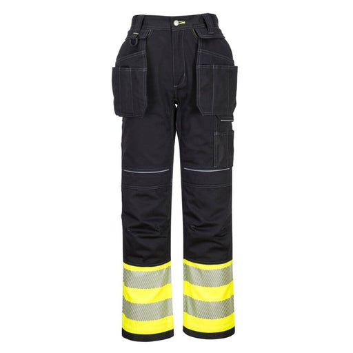 PORTWEST PW307 PW3 HI-VIS CLASS 1 HOLSTER POCKET TROUSERS - HI-VIS TROUSERS