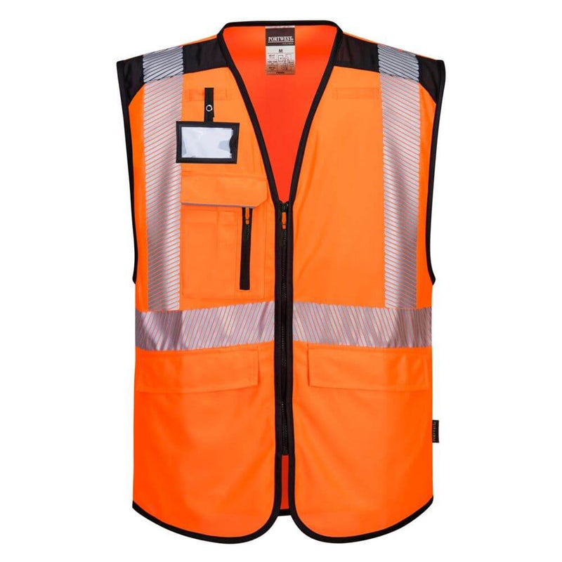 PORTWEST PW309 PW3 HI-VIS EXECUTIVE VEST - SAFETY VESTS