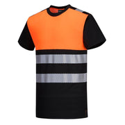 PORTWEST PW311 PW3 HI-VIS COTTON COMFORT CLASS 1 T-SHIRT S/S - HI-VIS T-SHIRTS