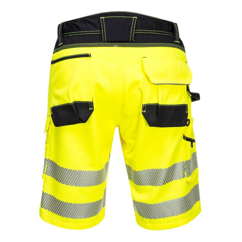 PORTWEST PW348 PW3 HI-VIS SHORTS - HI-VIS SHORTS