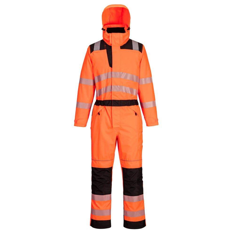 PORTWEST PW355 PW3 HI-VIS RAIN COVERALL - HI-VIS OVERALLS